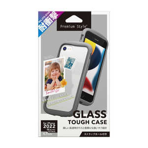 PGA iPhone SE 第3世代 /SE 第2世代 /8/7/6s/6 ガラスタフケース グレー PG-22MGT02GY