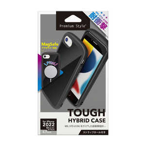 PGA iPhone SE 第3世代/SE 第2世代/8/7/6s/6 MagSafe対応 ハイブリッドタフケース ブラック Premium Style PG-22MMGPT01BK
