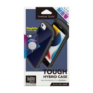 PGA iPhone SE 第3世代/SE 第2世代/8/7/6s/6 MagSafe対応 ハイブリッドタフケース ネイビー Premium Style PG-22MMGPT04NV