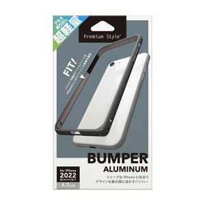 PGA iPhone SE 第3世代/SE 第2世代/8/7アルミニウムバンパー ブラック Premium Style PG-22MBP01BK