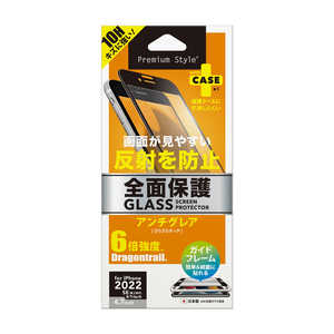 PGA iPhone SE 第3世代/SE 第2世代/8/7/6s/6 ガイドフレーム付 液晶全面保護ガラス アンチグレア Premium Style PG-22MGL02FAG