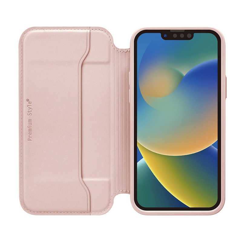 PGA PGA iPhone 14 6.1インチ ガラスフリップケース ピンク Premium Style ピンク PG-22KGF04PK PG-22KGF04PK