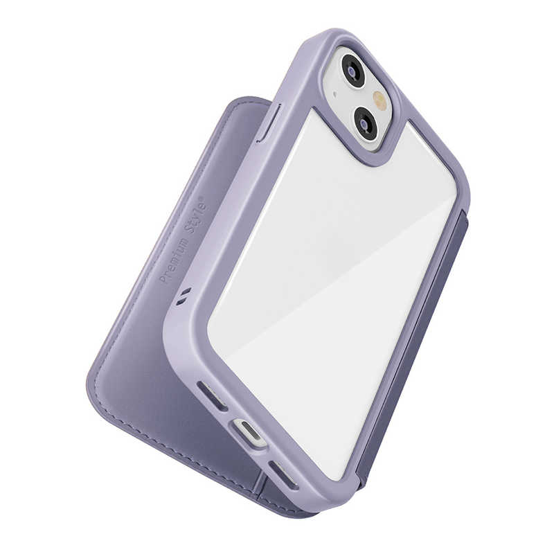 PGA PGA iPhone 14 6.1インチ ガラスフリップケース パープル Premium Style パープル PG-22KGF05PP PG-22KGF05PP