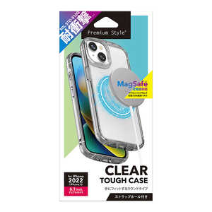 PGA iPhone 14 6.1インチ MagSafe充電器対応 クリアタフケース クリア Premium Style クリア PG-22KPT04CL