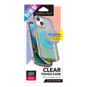 PGA iPhone 14 6.1インチ MagSafe充電器対応 クリアタフケース オーロラ Premium Style オーロラ PG-22KPT05AR