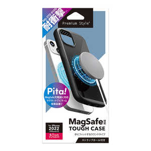 PGA iPhone 14 6.1インチ MagSafe対応 ハイブリッドタフケース ブラック Premium Style ブラック PG-22KMGPT01BK