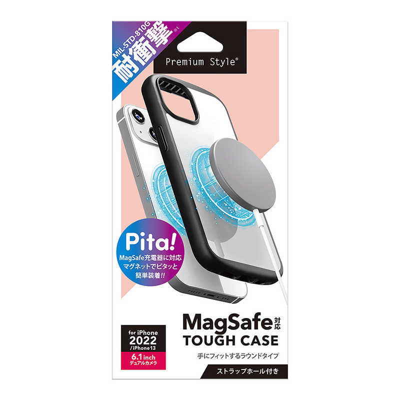 PGA PGA iPhone 14 6.1インチ MagSafe対応 ハイブリッドタフケース ホワイト Premium Style ホワイト PG-22KMGPT02WH PG-22KMGPT02WH