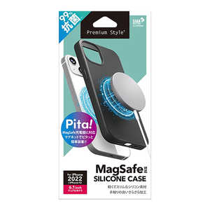 PGA iPhone 14 6.1インチ MagSafe対応 抗菌スリムシリコンケース ブラック Premium Style ブラック PG-22KMGSC01BK