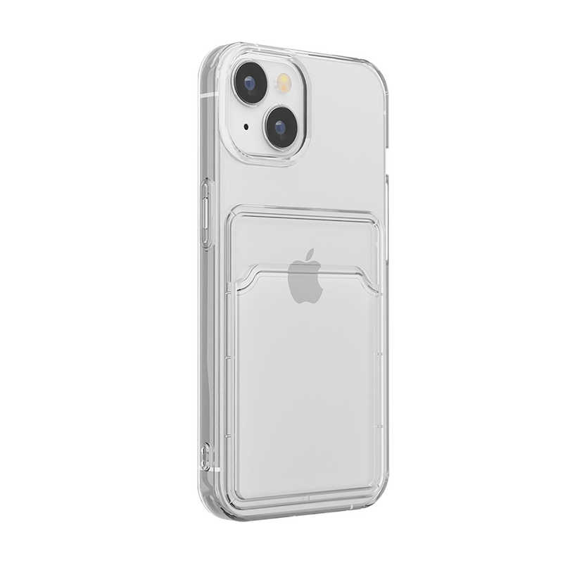 PGA PGA iPhone 14 6.1インチ ポケット付 抗菌ソフトケース クリア Premium Style クリア PG-22KCTP01CL PG-22KCTP01CL