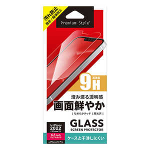 PGA iPhone 14 6.1インチ 液晶保護ガラス スーパークリア Premium Style スーパークリア PG22KGL06CL