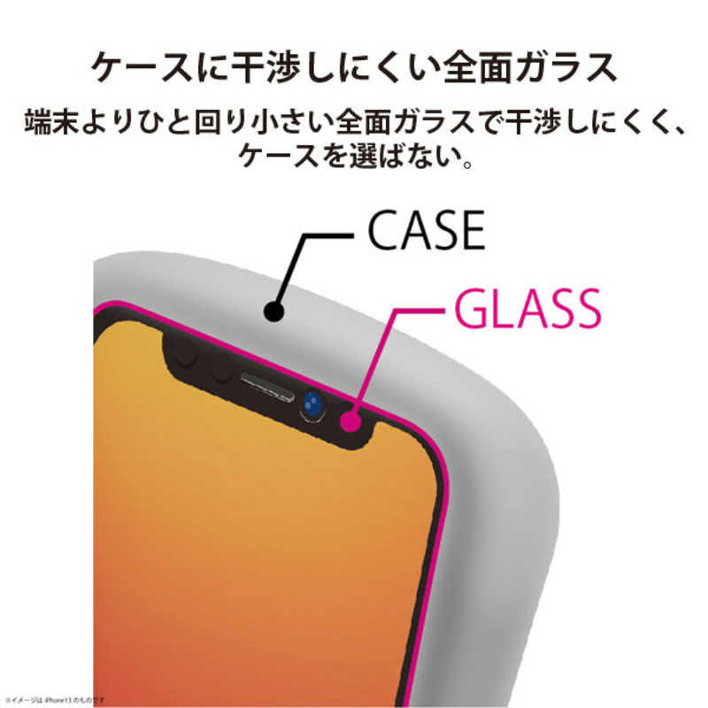 PGA PGA iPhone 14 6.1インチ ガイドフレーム付 液晶全面保護ガラス スーパークリア Premium Style スーパークリア PG22KGL01FCL PG22KGL01FCL