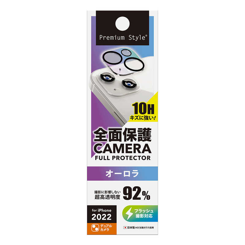 PGA PGA iPhone 14 6.1インチ用 カメラフルプロテクター オーロラ Premium Style オーロラ PG-22RCLG02AR PG-22RCLG02AR