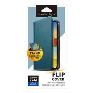 PGA iPhone 14 Pro 6.1C` tbvJo[ [u[] Premium Style u[ PG-22QFP01BL