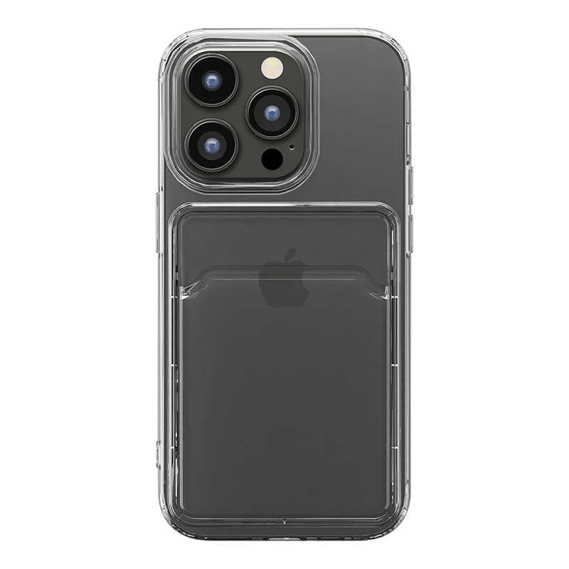 PGA PGA iPhone 14 Pro 6.1インチ ポケット付 抗菌ソフトケース [クリア] Premium Style クリア PG-22QCTP01CL PG-22QCTP01CL