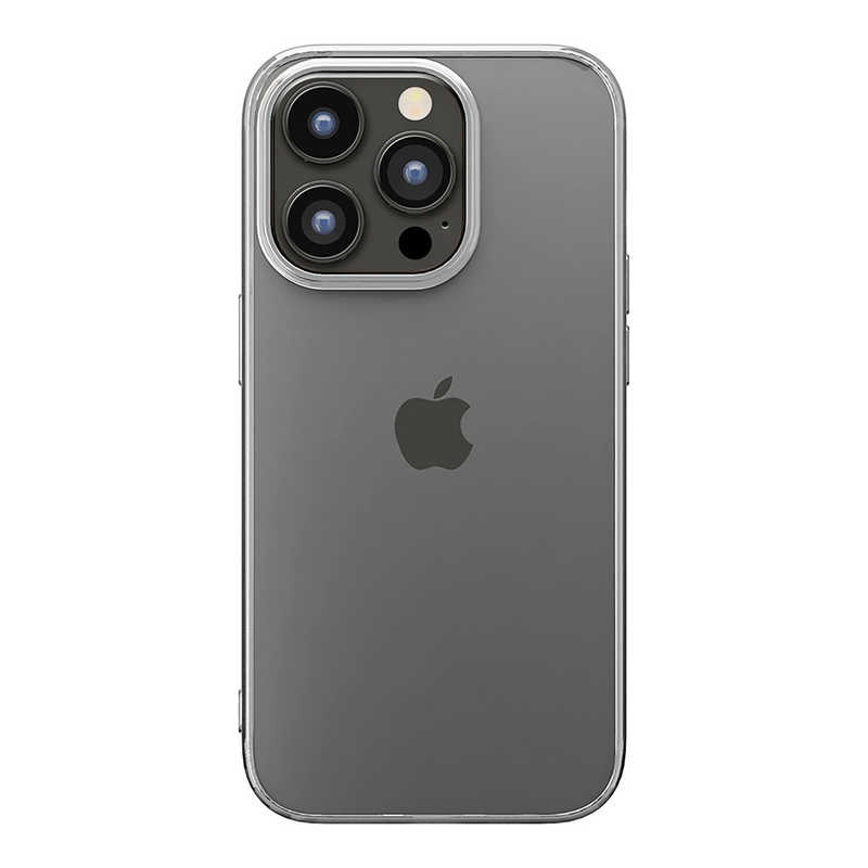 PGA PGA iPhone 14 Pro 6.1インチ メタリックフレーム クリアケース [シルバー] Premium Style シルバー PG-22QTP08SV PG-22QTP08SV