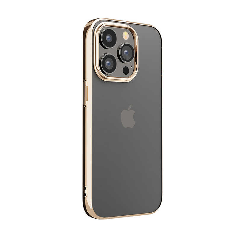 PGA PGA iPhone 14 Pro 6.1インチ メタリックフレーム クリアケース [ゴールド] Premium Style ゴールド PG-22QTP09GD PG-22QTP09GD