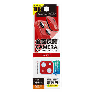 PGA iPhone 14/14 Plus用 カメラフルプロテクター レッド Premium Style レッド PG22RCLG22RD