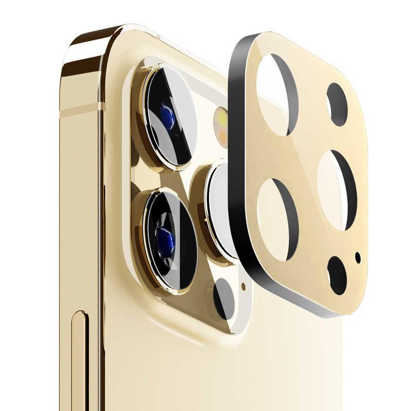 PGA PGA iPhone 14 Pro/14 Pro Max用 カメラフルプロテクター ゴールド Premium Style ゴールド PG22SCLG19GD PG22SCLG19GD