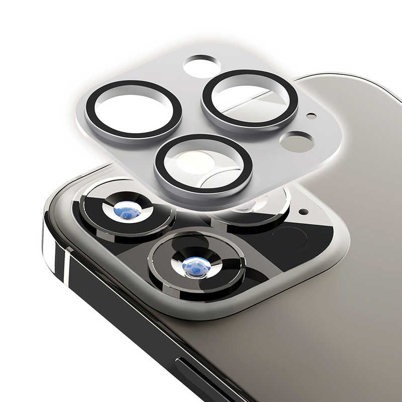 PGA PGA iPhone 14 Pro 6.1インチ用 カメラフルプロテクター [シルバー] Premium Style シルバー PG-22SCLG05SV PG-22SCLG05SV