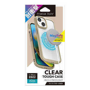 PGA iPhone 14 Plus 6.7インチ MagSafe充電器対応 クリアタフケース ベージュ Premium Style ベージュ PG-22RPT02BE