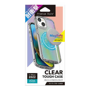 PGA iPhone 14 Plus 6.7インチ MagSafe充電器対応 クリアタフケース オーロラ Premium Style オーロラ PG-22RPT04AR