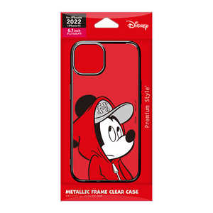 PGA iPhone 14 6.1インチ メタリックフレーム クリアケース ミッキーマウス Premium Style ミッキーマウス PGDTP22K01MKY