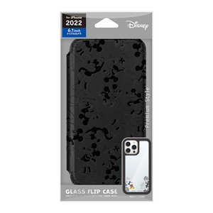 PGA iPhone 14 Pro 6.1インチ ガラスフリップケース ミッキーマウス Premium Style ミッキーマウス PGDGF22Q01MKY