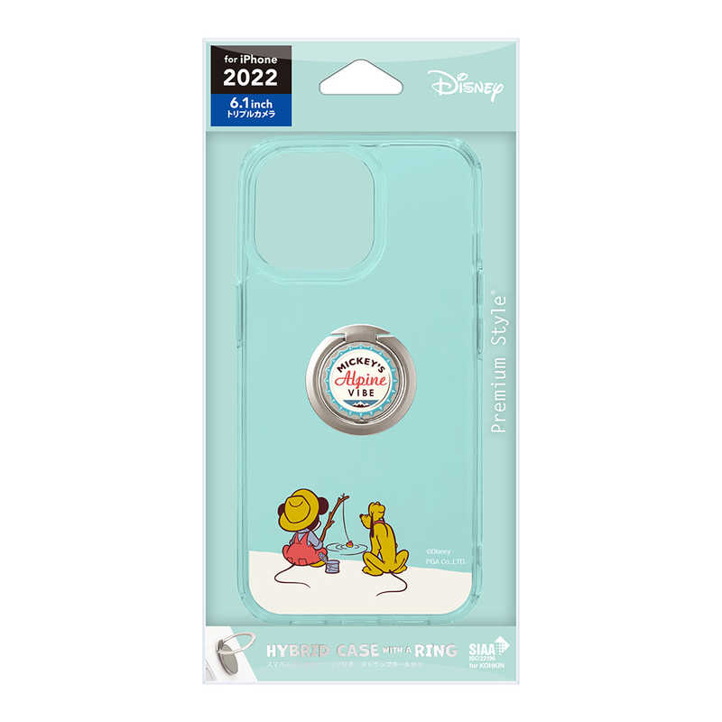 PGA PGA iPhone 14 Pro 6.1インチ リング付 抗菌ハイブリッドケース ミッキーマウス Premium Style ミッキーマウス PGDPT22Q06MKY PGDPT22Q06MKY