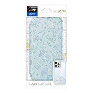PGA iPhone 14 Pro 6.1インチ ガラスフリップケース ハリー･ポッター Premium Style ハリー･ポッター PGWGF22Q04HAP