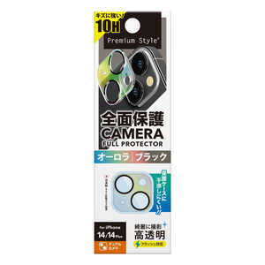 PGA iPhone 14/14 Plus用 カメラフルプロテクター オーロラ/ブラック Premium Style オーロラ/ブラック PG22RCLG14BK