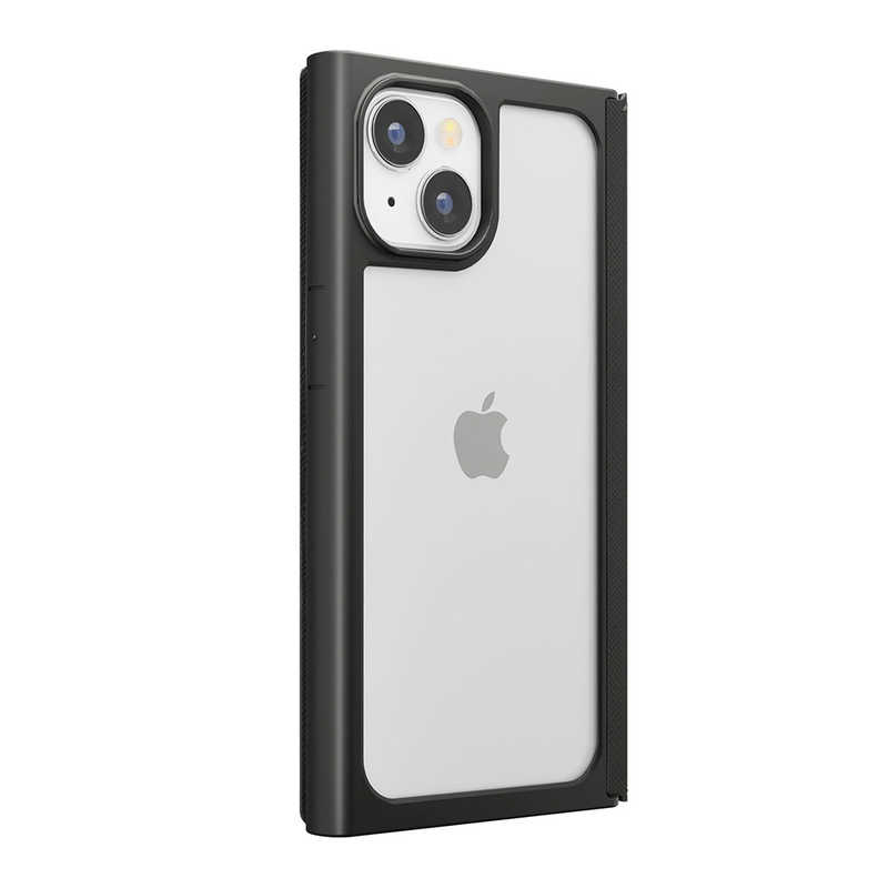 PGA PGA iPhone 15(6.1インチ) ガラスフリップケース スクエアデザイン Premium Style ブラック PG-23AGF05BK PG-23AGF05BK
