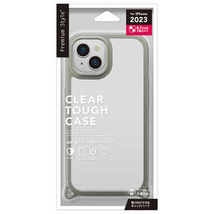 PGA iPhone 15(6.1インチ) クリアタフケース Premium Style グレー PG-23APT03GY PGA iPhone 15(6.1インチ) クリアタフケース Premium Style グレー PG-23APT03GY