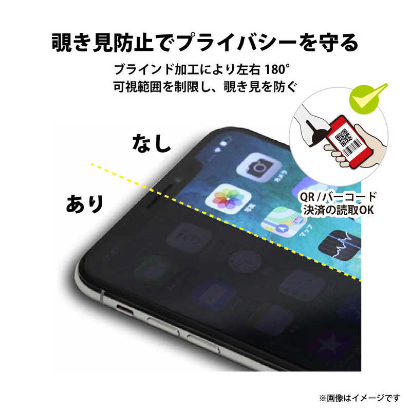 PGA PGA iPhone 15(6.1インチ)/iPhone 15 Pro(6.1インチ) 液晶保護フィルム ［］ Premium Style 覗き見防止 PG-23AMB01 PG-23AMB01
