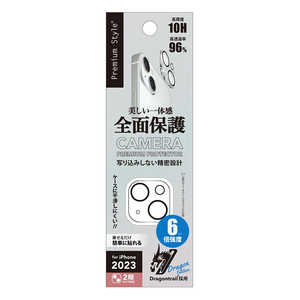 PGA iPhone 15(6.1�C���`) �J�����t���v���e�N�^�[ Premium Style �h���S���g���C��/�N���A PG-23ACLG02CL