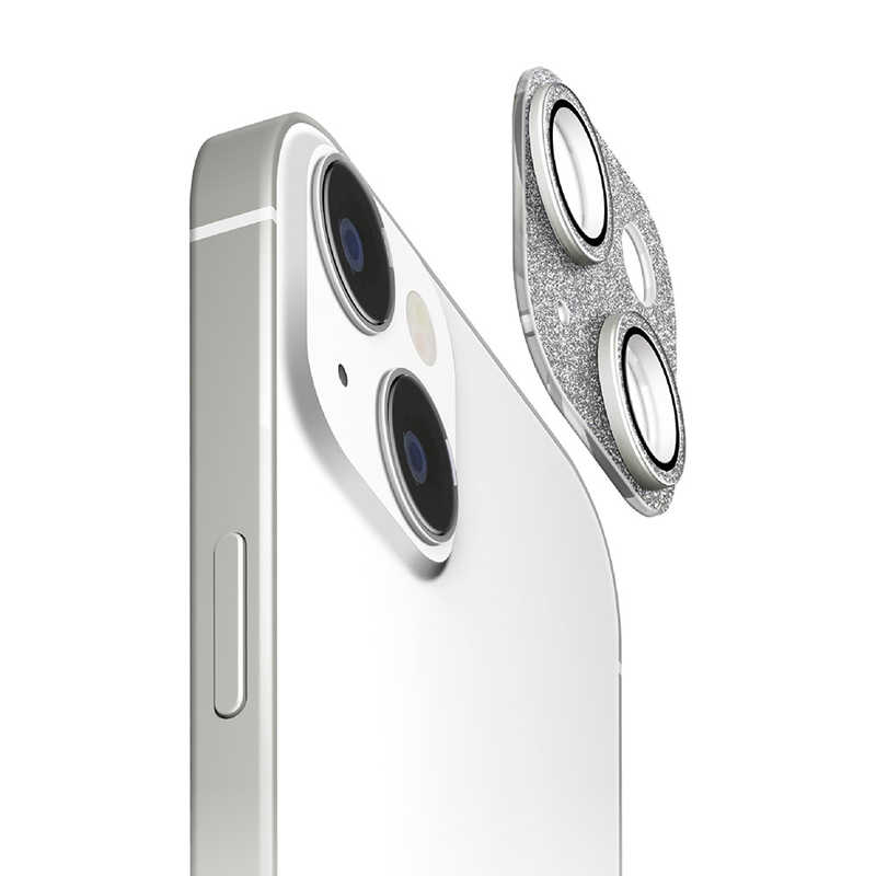 PGA PGA iPhone 15(6.1インチ) カメラフルプロテクター グリッター/ラメシルバー Premium Style グリッター/ラメシルバー グリッター／ラメシルバー PG-23ACLG15SV PG-23ACLG15SV