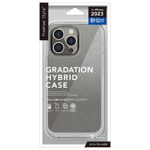 PGA iPhone 15 Pro(6.1�C���`) �O���f�[�V�����n�C�u���b�h�P�[�X Premium Style �����E�z���C�g PG-23BPT13WH