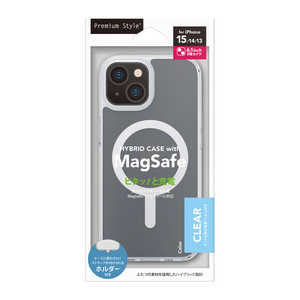 PGA iPhone 15/14/13用 MagSafe対応 ハイブリッドケース Premium Style クリア PG-23AMGPT03CL
