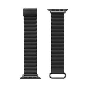 PGA Apple Watch 49/46/45/44/42mm用 PUレザーマグネットバンド ブラック PGAW49MG01BK PGA Apple Watch 49/46/45/44/42mm用 PUレザーマグネットバンド ブラック PGAW49MG01BK