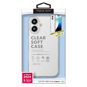 PGA iPhone 16(6.1インチ)ソフトケース Premium Style クリア PG-24ATP01CL PGA iPhone 16(6.1インチ)ソフトケース Premium Style クリア PG-24ATP01CL