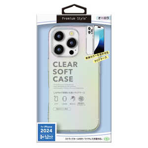 PGA iPhone 16 Pro(6.3インチ) クリアソフトケース Premium Style オーロラ PG-24BTP02AR PGA iPhone 16 Pro(6.3インチ) クリアソフトケース Premium Style オーロラ PG-24BTP02AR