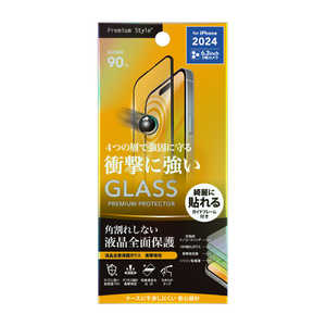 PGA iPhone 16 Pro(6.3インチ) 液晶全面保護ガラス 角割れ防止PETフレーム SHOCKPROOF Premium Style 高透明 PG-24BGLF08SP PGA iPhone 16 Pro(6.3インチ) 液晶全面保護ガラス 角割れ防止PETフレーム SHOCKPROOF Premium Style 高透明 PG-24BGLF08SP