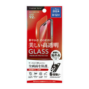 PGA iPhone 16 Pro(6.3インチ) 液晶保護ガラス Dragontrail Premium Style 高透明 PG-24BGL01CL PGA iPhone 16 Pro(6.3インチ) 液晶保護ガラス Dragontrail Premium Style 高透明 PG-24BGL01CL
