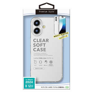 PGA iPhone 16 Plus(6.7インチ) ソフトケース Premium Style クリア PG-24CTP01CL PGA iPhone 16 Plus(6.7インチ) ソフトケース Premium Style クリア PG-24CTP01CL