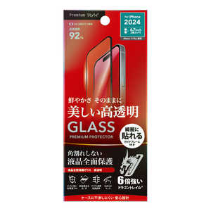 PGA iPhone 16 Plus(6.7インチ) 液晶全面保護ガラス 角割れ防止PETフレーム Dragontrail Premium Style 高透明 PG-24CGLF01CL PGA iPhone 16 Plus(6.7インチ) 液晶全面保護ガラス 角割れ防止PETフレーム Dragontrail Premium Style 高透明 PG-24CGLF01CL