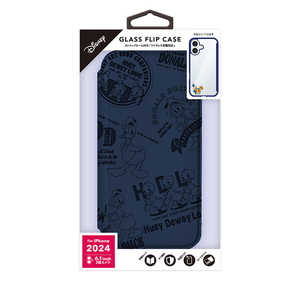 PGA iPhone 16用 ガラスフリップケース Premium Style ドナルドダック PG-D24AGF02DND PGA iPhone 16用 ガラスフリップケース Premium Style ドナルドダック PG-D24AGF02DND