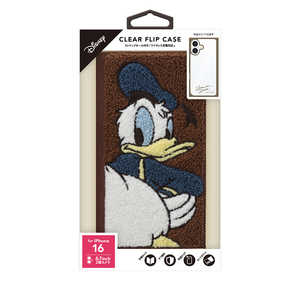 PGA iPhone 16用 クリアフリップケース Premium Style ドナルドダック PG-D24ACF03DND PGA iPhone 16用 クリアフリップケース Premium Style ドナルドダック PG-D24ACF03DND
