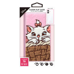 PGA iPhone 16用 クリアフリップケース サガラ刺繍 Premium Style ディズニーマリー PG-D24ACF04MAR PGA iPhone 16用 クリアフリップケース サガラ刺繍 Premium Style ディズニーマリー PG-D24ACF04MAR