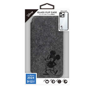PGA iPhone 16 Pro用 ガラスフリップケース Premium Style ミッキーマウス PG-D24BGF05MKY PGA iPhone 16 Pro用 ガラスフリップケース Premium Style ミッキーマウス PG-D24BGF05MKY
