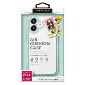 PGA iPhone 16(6.1インチ)エアクッションケース Premium Style ミント PG-24APTA04GR PGA iPhone 16(6.1インチ)エアクッションケース Premium Style ミント PG-24APTA04GR