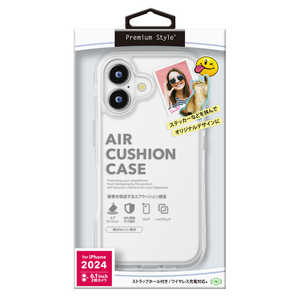 PGA iPhone 16(6.1インチ)エアクッションケース Premium Style スノー PG-24APTA08CL PGA iPhone 16(6.1インチ)エアクッションケース Premium Style スノー PG-24APTA08CL